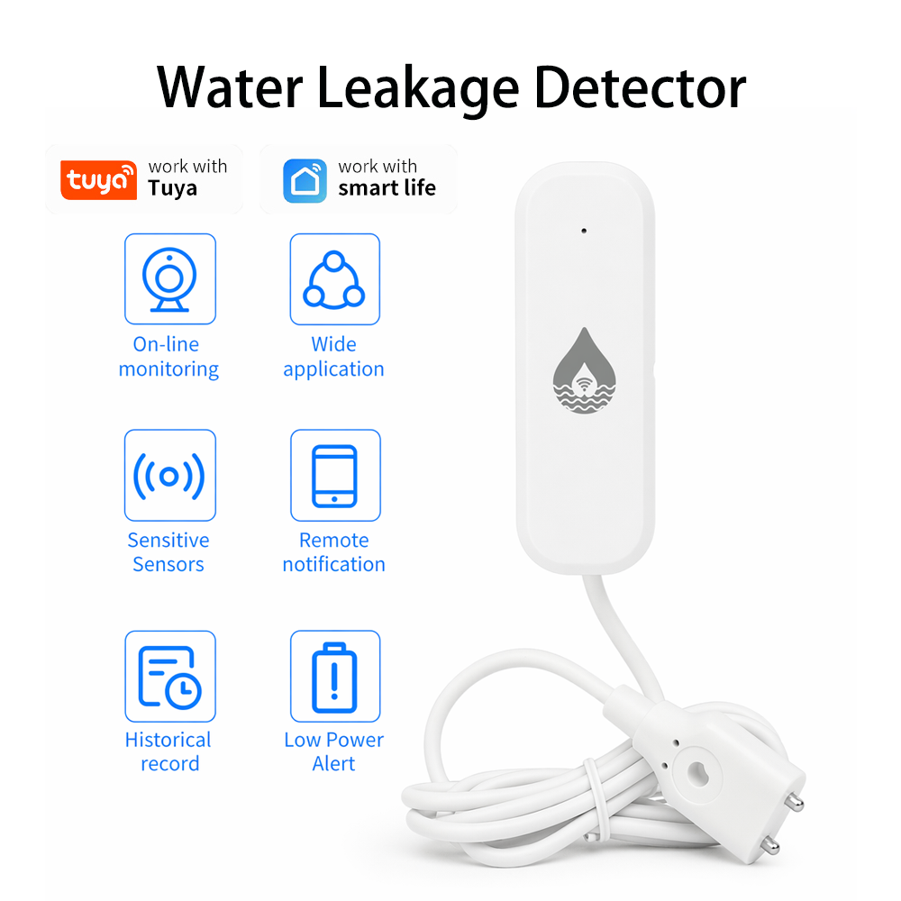 Smart Home Wiz - YFK WiFi/Zigbee 누수 경보 센서 Tuya