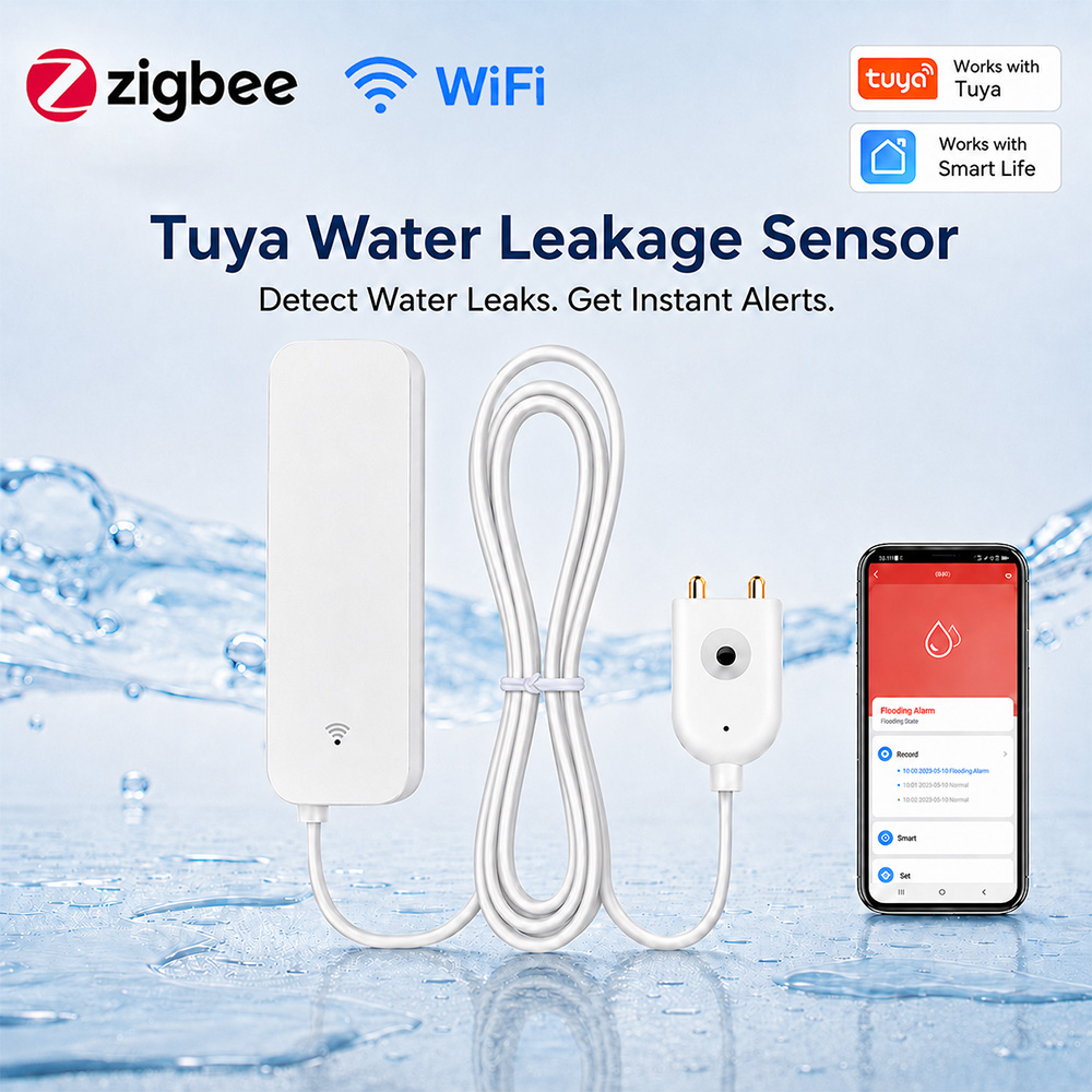 Smart Home Wiz - ZigBee WiFi 누수 센서 홍수 누출
