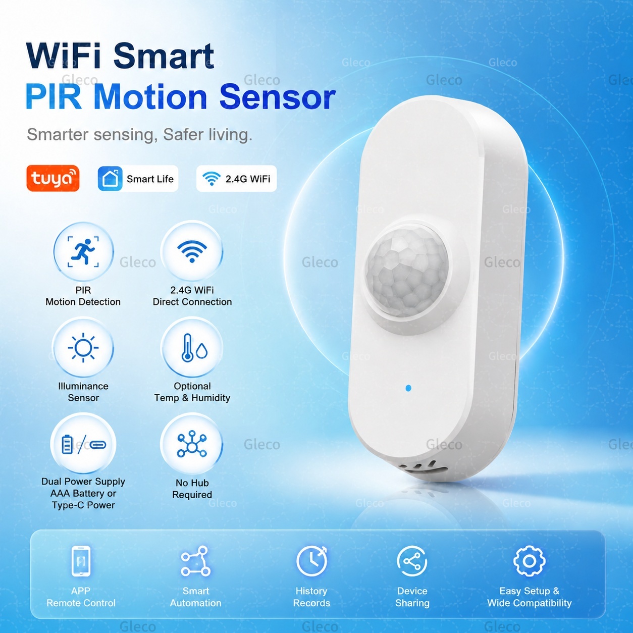 Smart Home Wiser - Tuya WiFi PIR 모션 센서 스마트