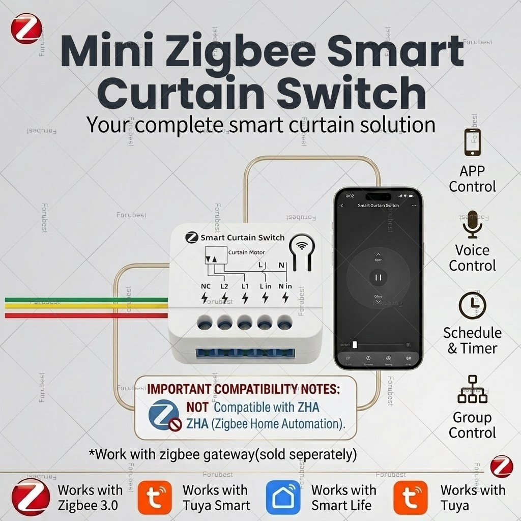 Curtain Motor - ZigBee 스마트 커튼 스위치 모듈 모터