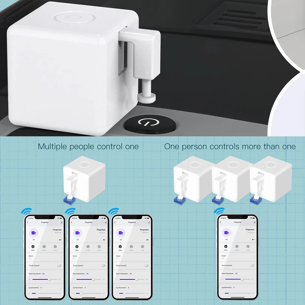 스마트 지그비 핑거봇 무선 자동 스위치 단추 푸셔 핑거 - Smart Home Elements 리뷰 및 가격