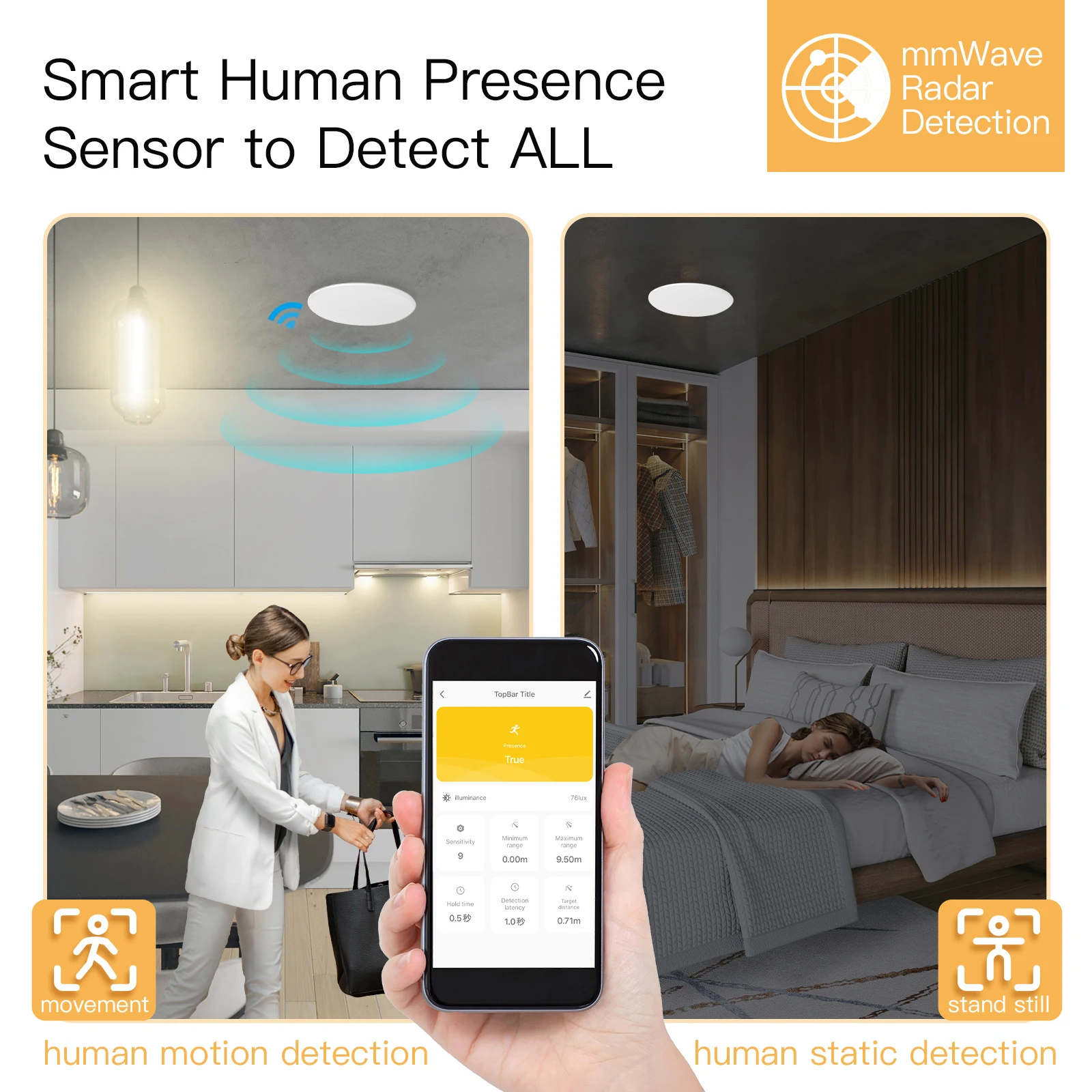투야 스마트 지그비 와이파이 인체 감지 감지기, 레이더 - Smart Home Wiser 리뷰 및 가격
