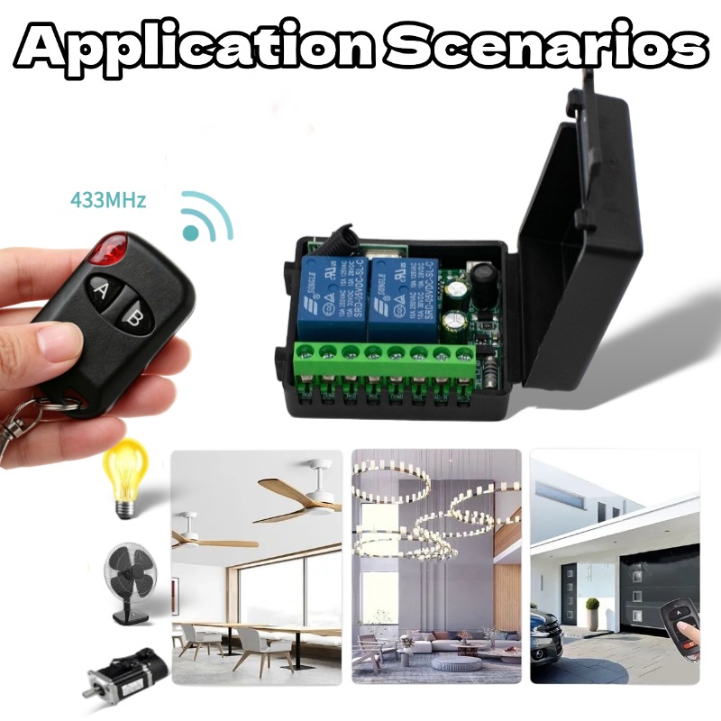 AC 110V 220V RF 433 원격 제어 스위치  - Curtain Motor 리뷰 및 가격