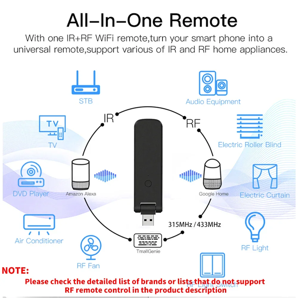 Tuya 스마트 RF IR 원격 제어 WiFi USB  - Smart Home Lg 리뷰 및 가격