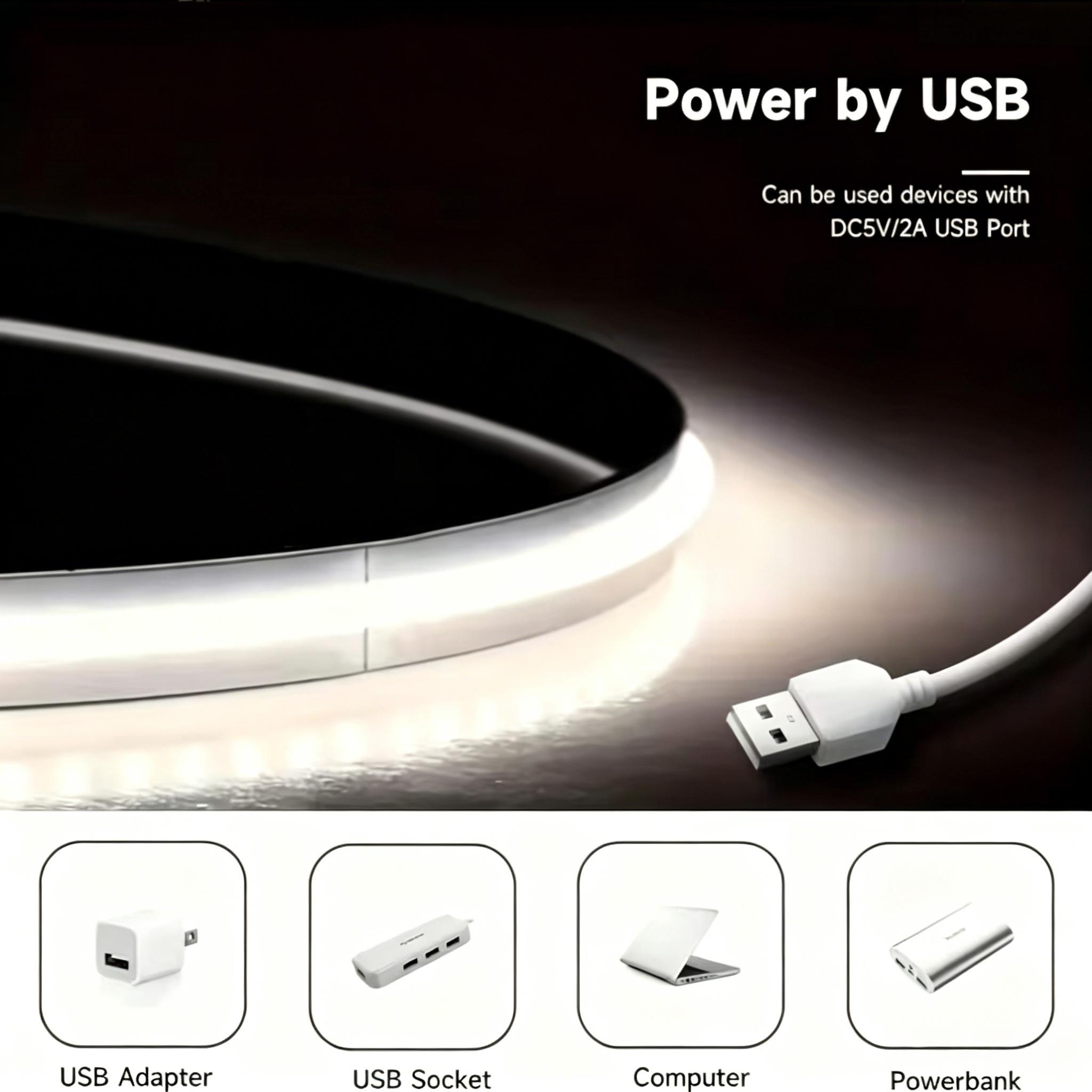 5V USB 인터페이스를 갖춘 유연한 LED 조명 스트 - Smart Home Retrofit 리뷰 및 가격