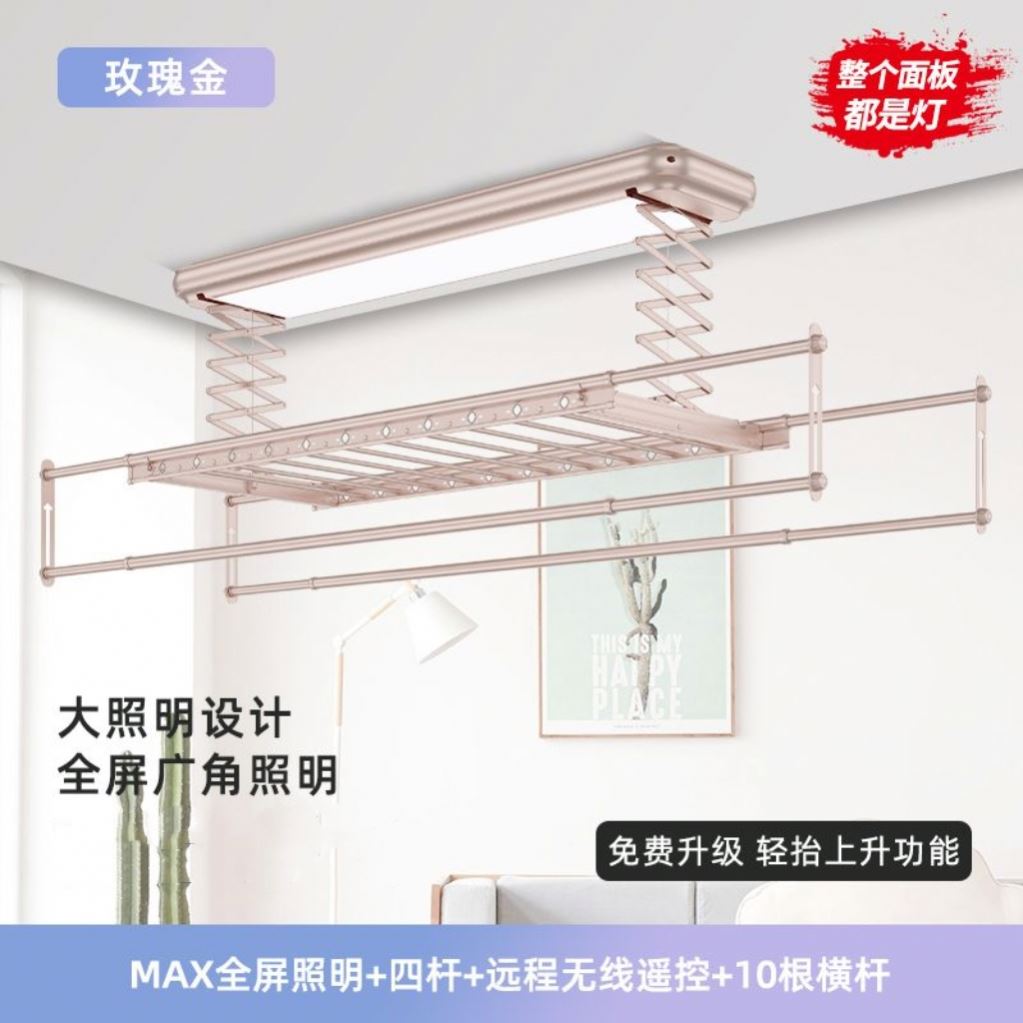 스마트 전기 천장 건조기, 자동 리프트 기능이 있는 접 - Smart Home Laundry 리뷰 및 가격