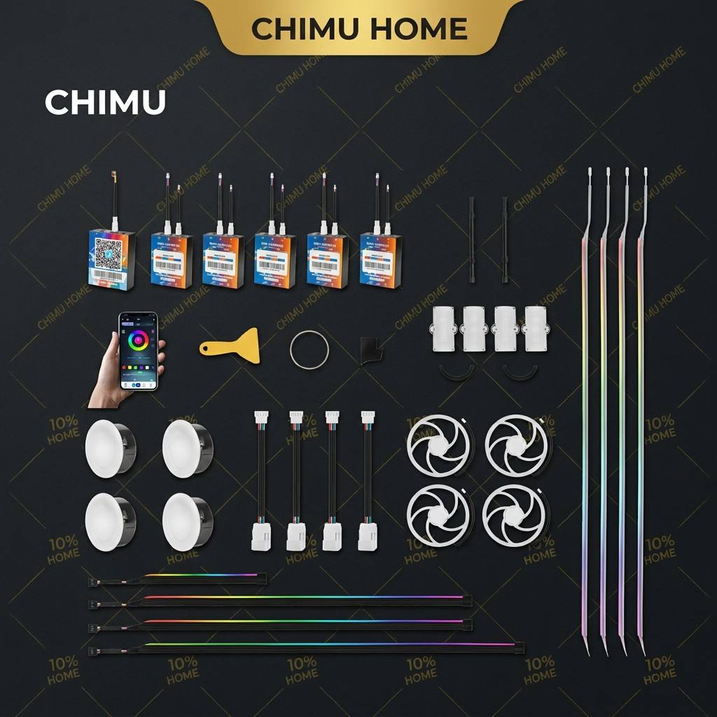 【CHIMU HOME】 K6 스마트 자동차 실내 무드등 - Smart Home Interior 리뷰 및 가격