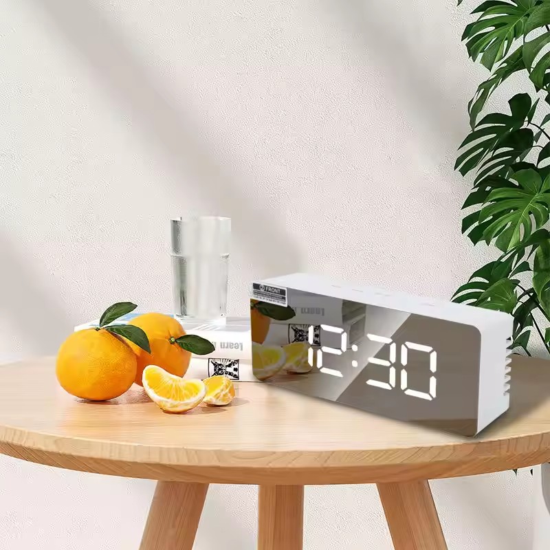 1개 화이트 디지털 시계 LED 미러 테이블 시계 스누 - Smart Home Retrofit 리뷰 및 가격