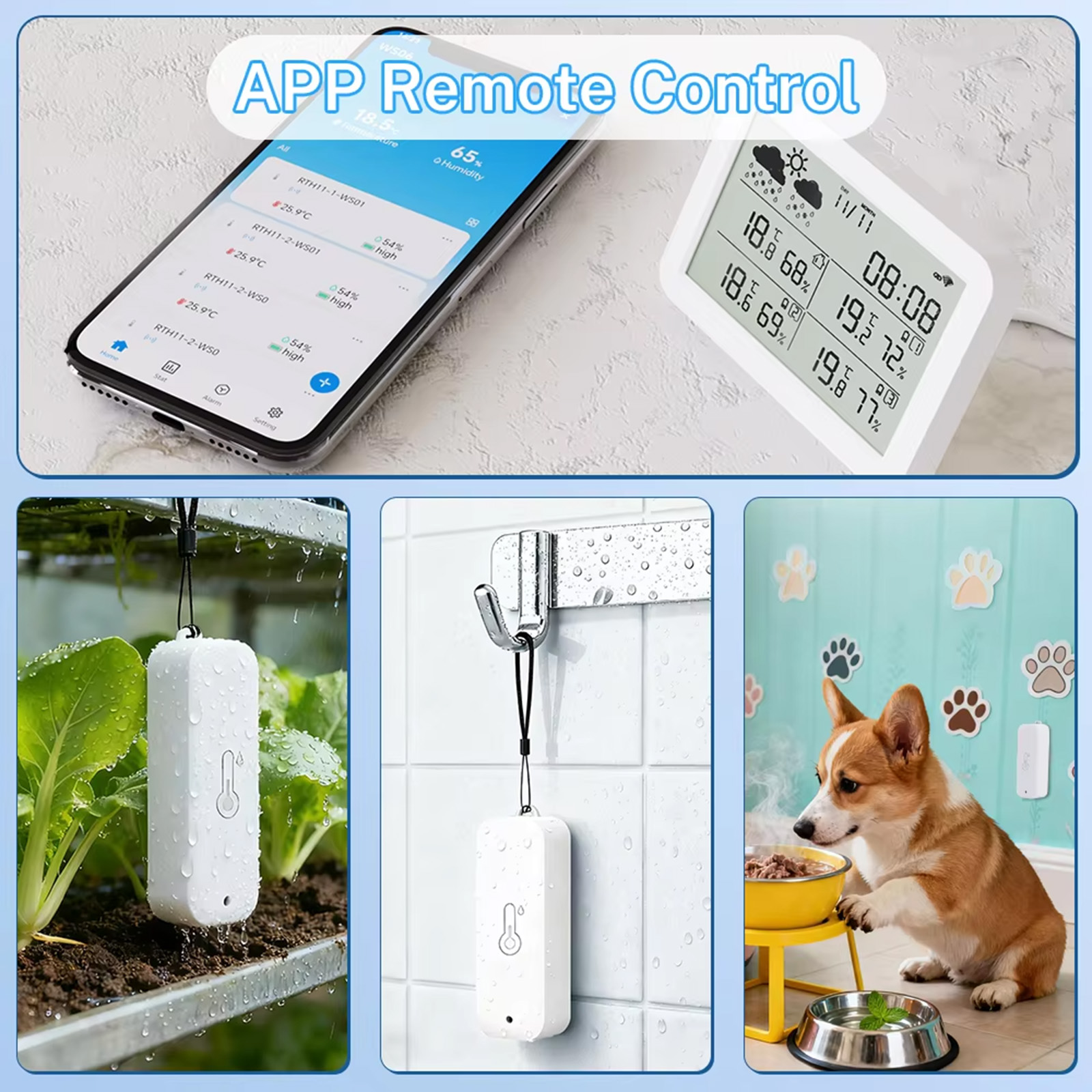 Tuya WiFi+RF433 기상 관측소, 스마트 홈  - Smart Home Elements 리뷰 및 가격