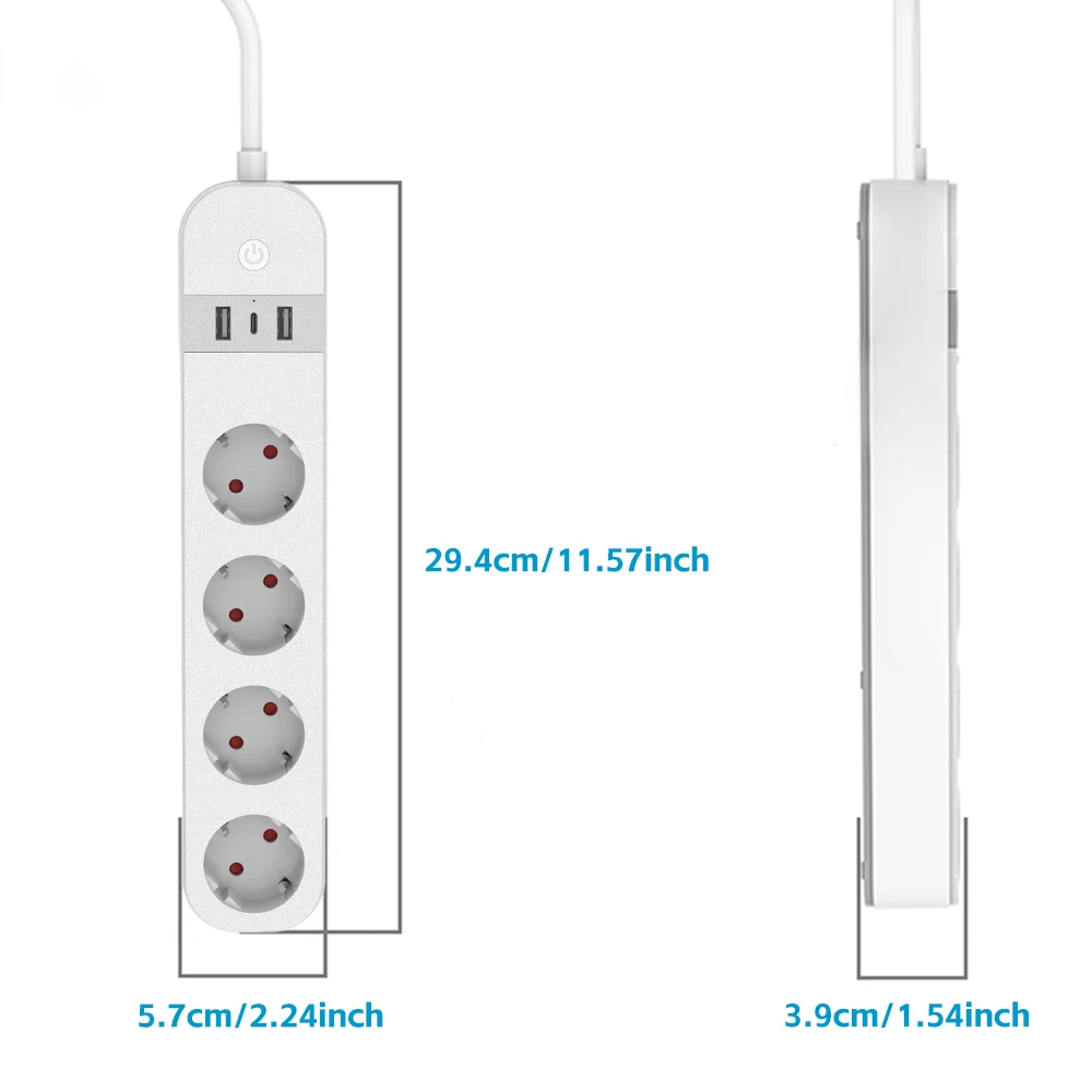 BORUIDAPLS EU 플러그 WiFi 스마트 멀티탭 - Smart Home Elements 리뷰 및 가격