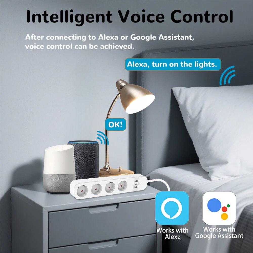 BORUIDAPLS EU 플러그 WiFi 스마트 멀티탭 - Smart Home Elements 리뷰 및 가격