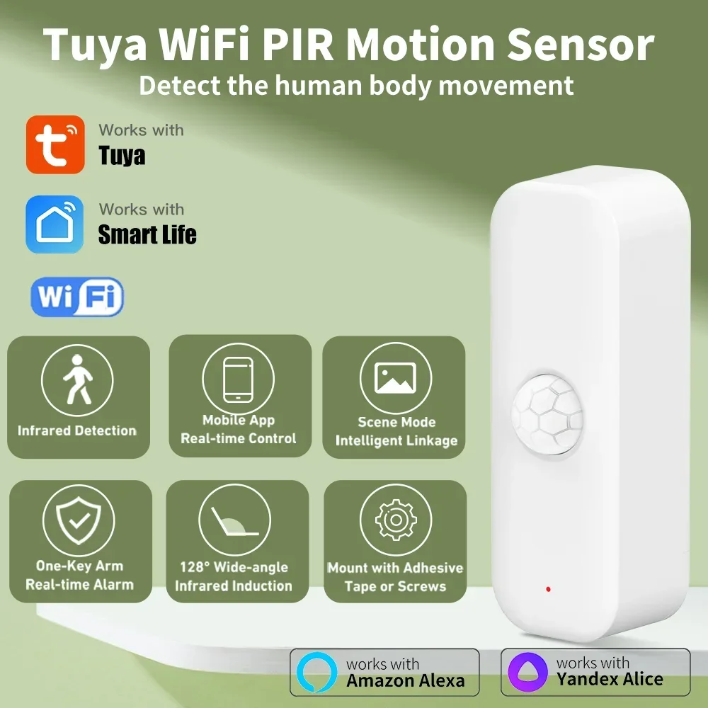 투야 와이파이 모션 센서 PIR 스마트 인체 홈 도난  - Smart Home Wiz 리뷰 및 가격
